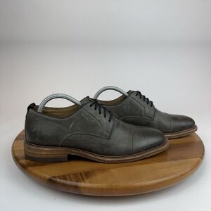 Mens Warfield And Grand Clement Taupe Brown Leather Cap Toe Dress Shoes Size 8 M